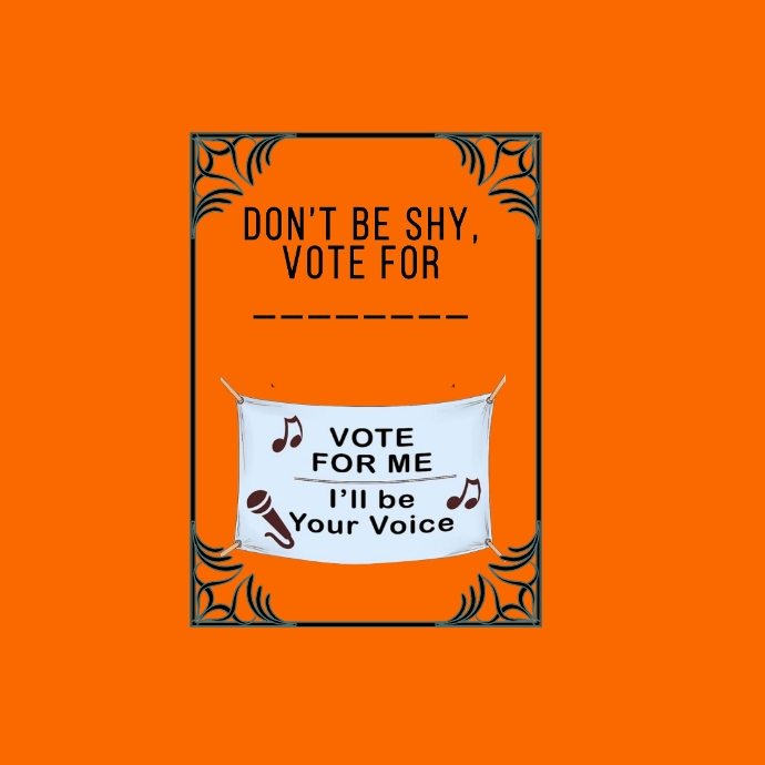 Cute Voting Roster Cute Vote For Me Posters
