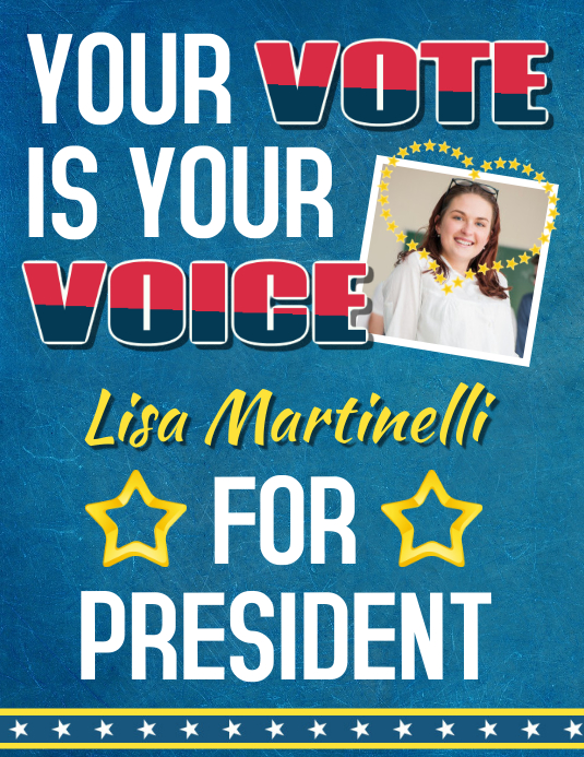 Vote for president Flyer (US-Letter) template