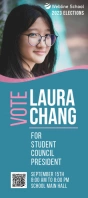 Vote for Student Council Elections rack card template