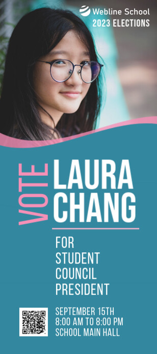 Copy of Vote for Student Council Elections rack card | PosterMyWall