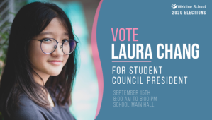 Vote for Student Council President elections Koptekst blog template