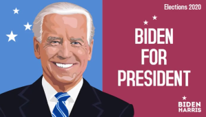 Vote Joe Biden for president 2020 campaign template