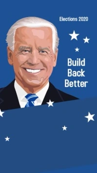 Vote Joe Biden for president story campaign template