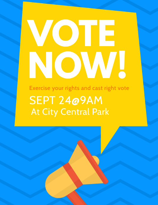 Vote Now Flyer Template PosterMyWall