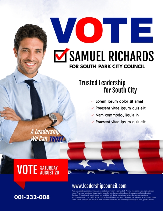 Vote Political Campaign poster flyer template | PosterMyWall
