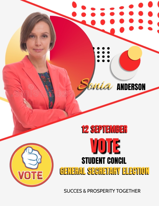 Student Council Election Posters For Secretary