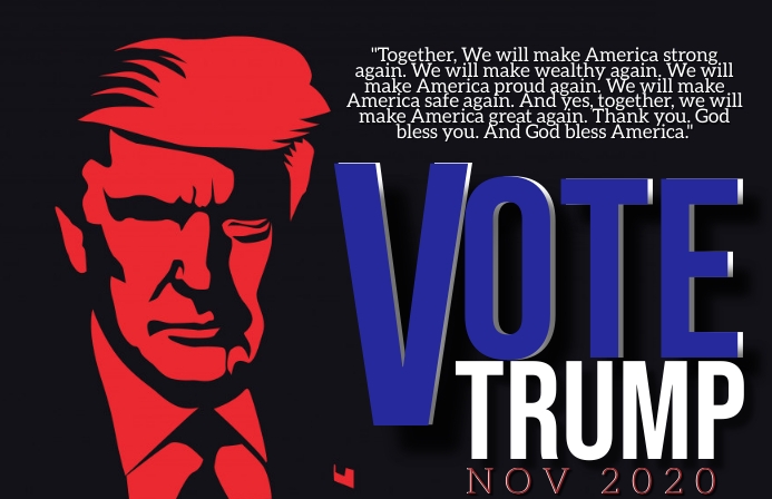 Copy of vote president trump 2020 flyer template Copy of VOTE PRESIDENT TRUMP 2020 Flyer Template | PosterMyWall