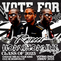 Black Homecoming King Campaign Instagram-opslag Template