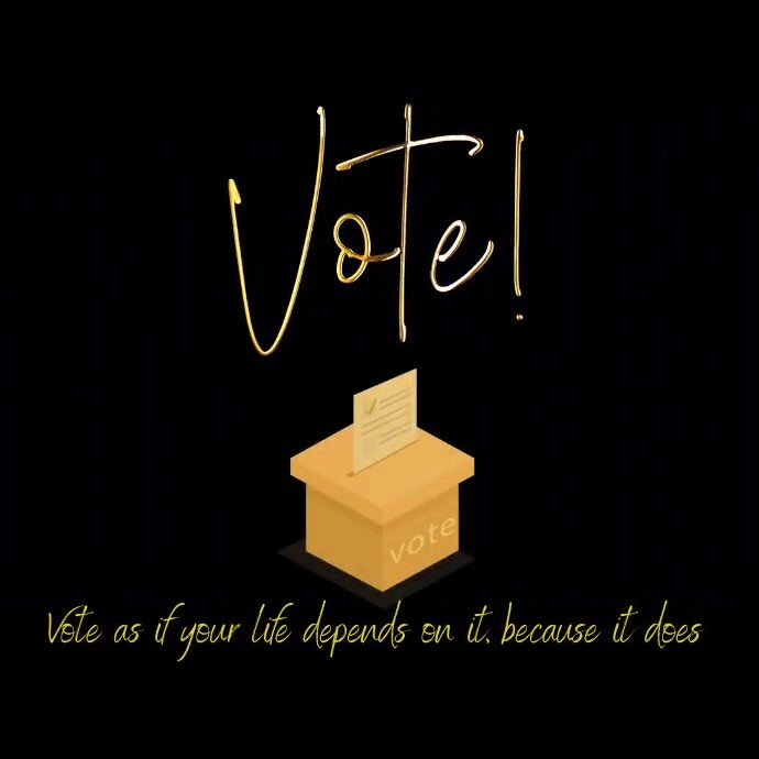 Vote sign with box Template | PosterMyWall