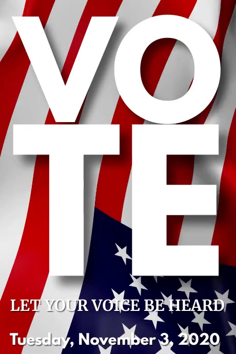 Vote Us Elections Banner Video Template Postermywall