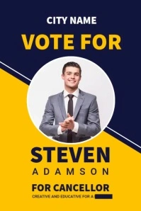 vote3 Poster template