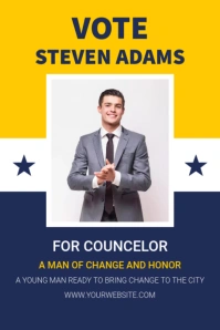 vote4 Poster template