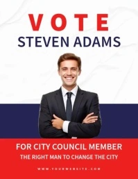 vote8 Flyer (format US Letter) template