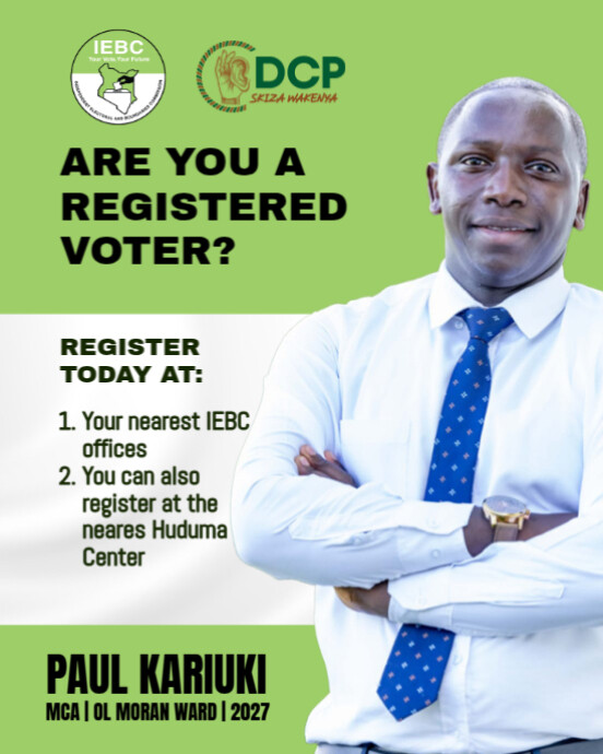 Registration Vote Design Voter Registration Drive Campaign Poster Design Template | PosterMyWall