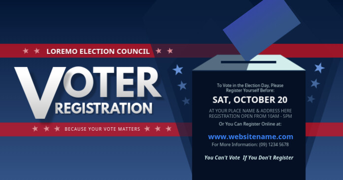 Copy of Voter Registration Facebook Shared Image | PosterMyWall