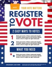 Voter Registration Flyer Template | PosterMyWall