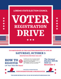 Registration Vote Design Voter Registration Flyer Template | PosterMyWall