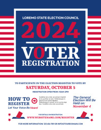 Registration Vote Design Voter Registration Flyer Template | PosterMyWall