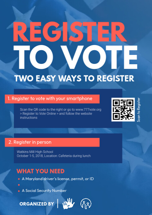 Voter Registration Flyer Template | PosterMyWall