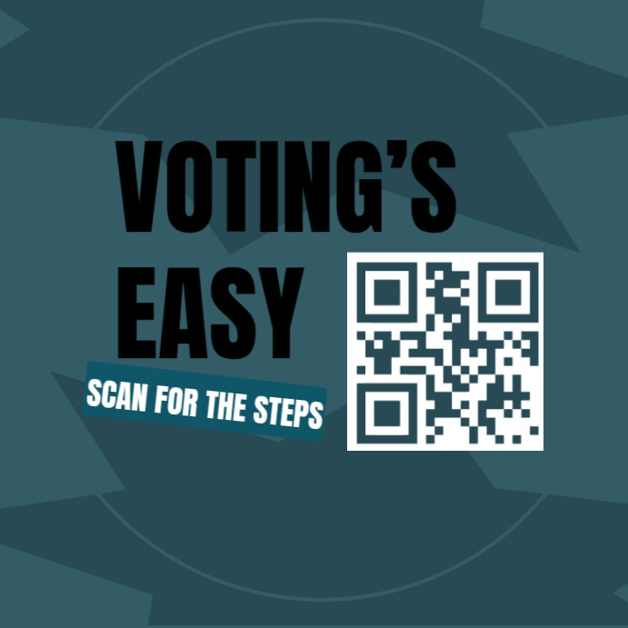 Voting's Easy Instagram Post template