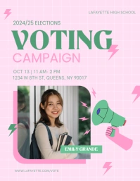 Voting Campaign Flyer template