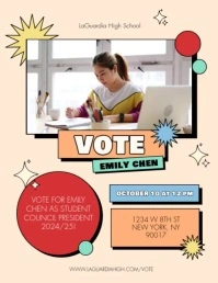 Voting Campaign Video Template Flyer (US Letter)
