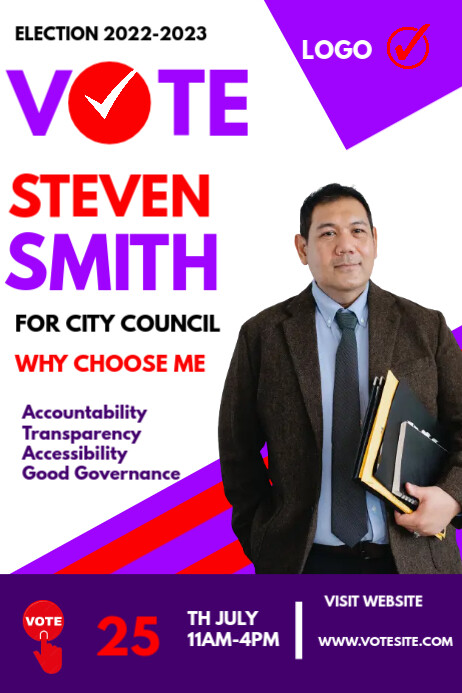VOTING POSTER TEMPLATE | PosterMyWall