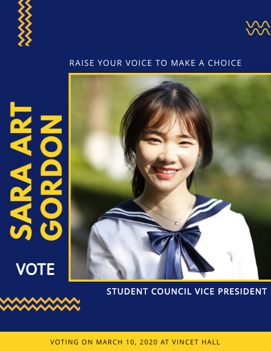 School Election Poster Design