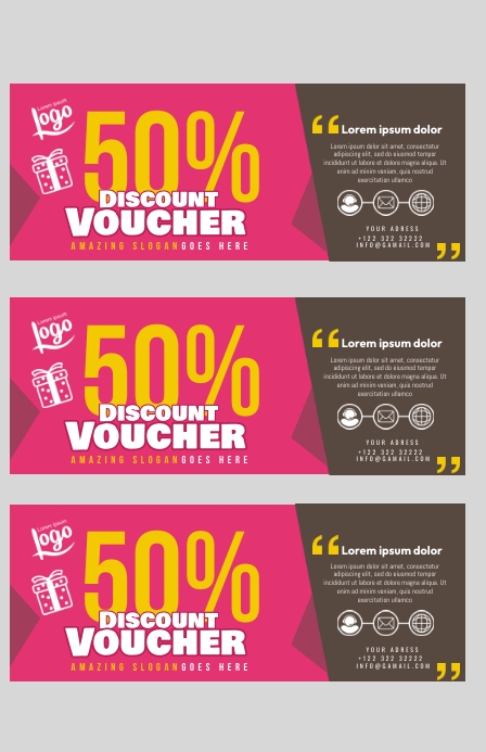 Discount Layout Example Copy of Voucher Big Discount | PosterMyWall
