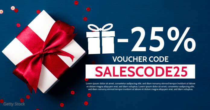 Voucher Code Template Sales Promotion ภาพที่แชร์บน Facebook