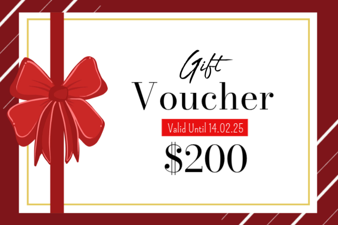 White Gift Voucher Labels Template | PosterMyWall