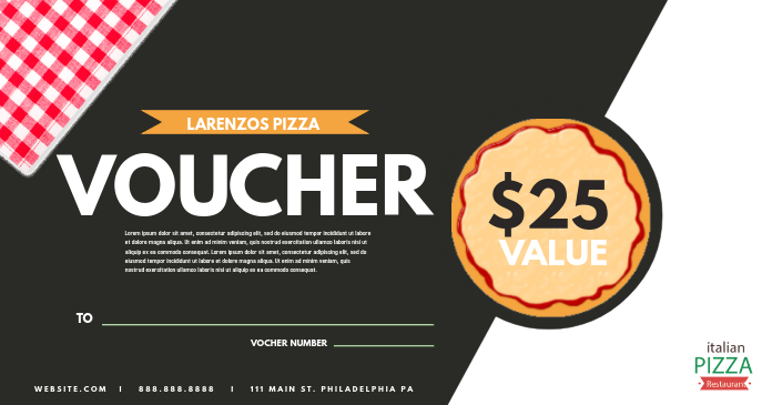 Voucher Facebook Gedeelde Prent template