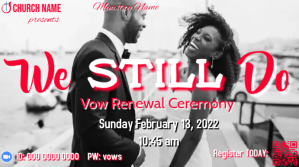 Hvid Vow Renewal 2022 YouTube Thumbnail Template