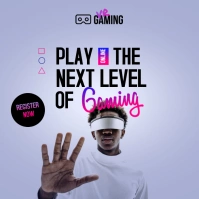vr gaming Publicação no Instagram template