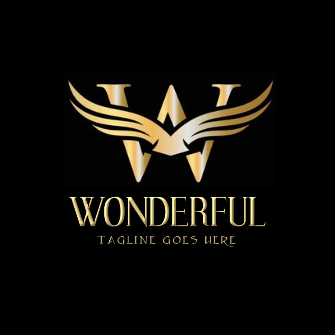 W letter wings logo,eagle wings w letter logo Template | PosterMyWall