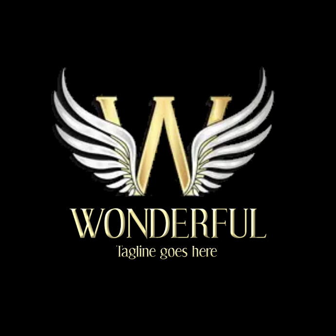 W letter wings logo,W letter logo, W icon template