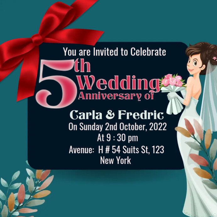 Wadding Anniversary Template | PosterMyWall