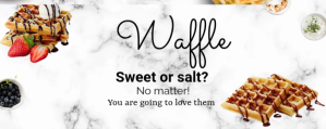 Weiß WAFFLE DAY FLYER Twitch Profile Banner Template