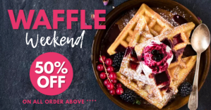 Black Waffle Promotion Facebook Ad Template