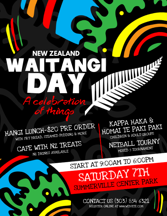 Waitangi Day Flyer Template PosterMyWall
