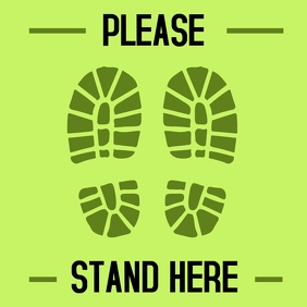Waiting Sign - Stop Area Template | PosterMyWall