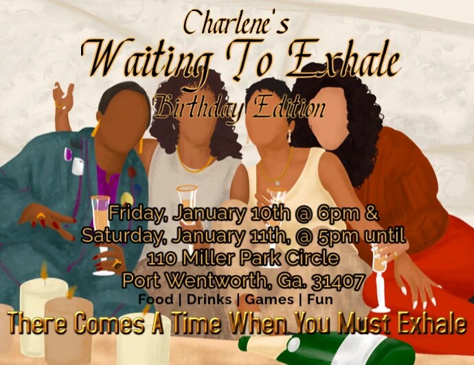 WAITING TO EXHALE Template PosterMyWall