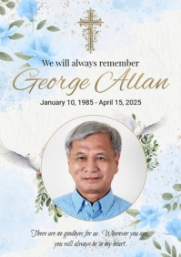 Wake Poster A4 template