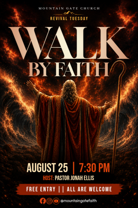 Church Revival Event Posters Template | PosterMyWall