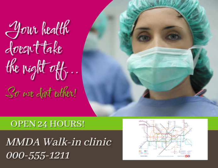 Customer Walk In Form Flyers Walk In-Clinic Ads Template | PosterMyWall