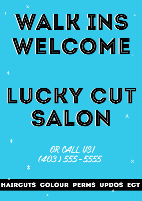 Copy of Walk Ins Welcome | PosterMyWall