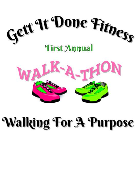 Walkathon ใบปลิว (US Letter) template