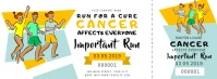 Walkathon Fundraising for Cancer Ticket Facebook Cover template