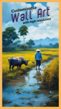 Wall Art Frame Tampilan Digital (9:16) template