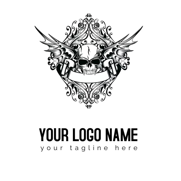 Wall decal Sticker Skull Template | PosterMyWall